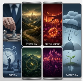 Speculazione, copertura, strategia e tattica
